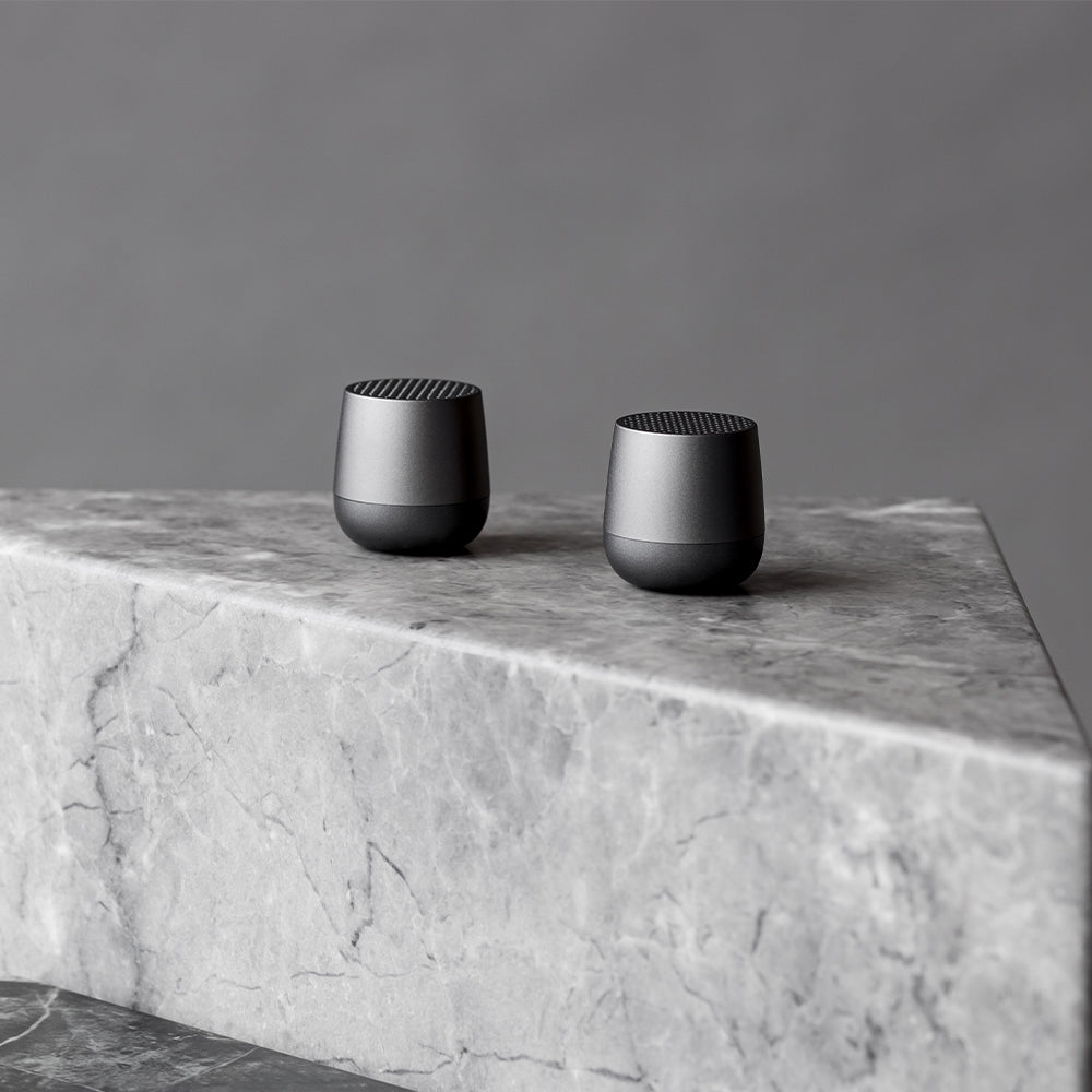 Lexon Mino+ Mini Bluetooth Speaker - Gunmetal V398-LD-LA125X