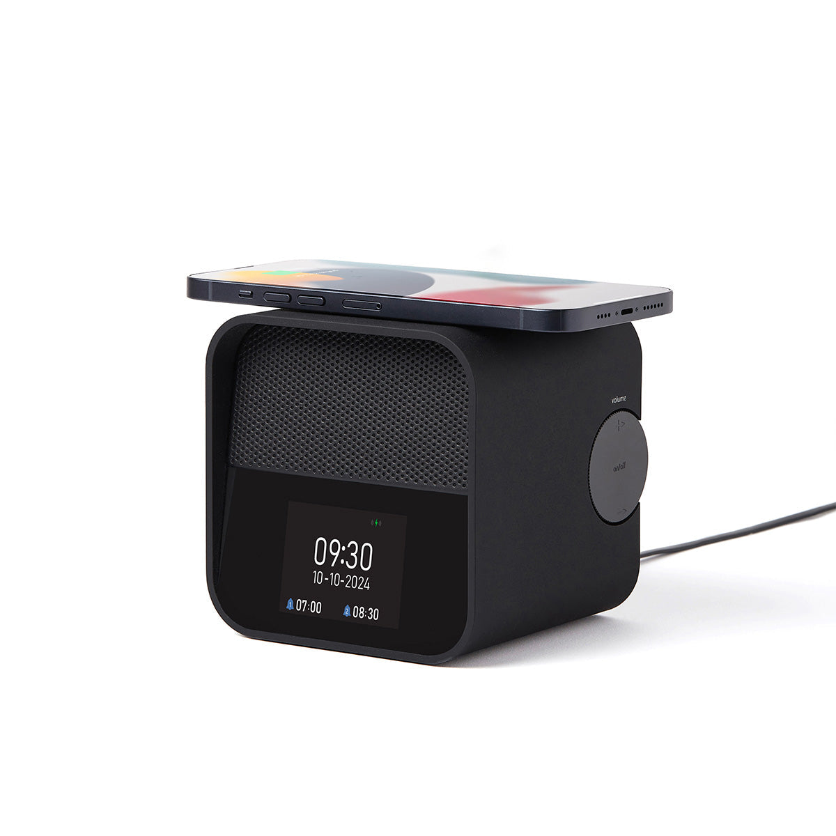 Lexon Oslo Dab & Fm Alarm Clock Radio / Bluetooth Speaker / Wireless Charger - Black V398-LD-LA130N