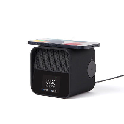 Lexon Oslo Dab & Fm Alarm Clock Radio / Bluetooth Speaker / Wireless Charger - Black V398-LD-LA130N