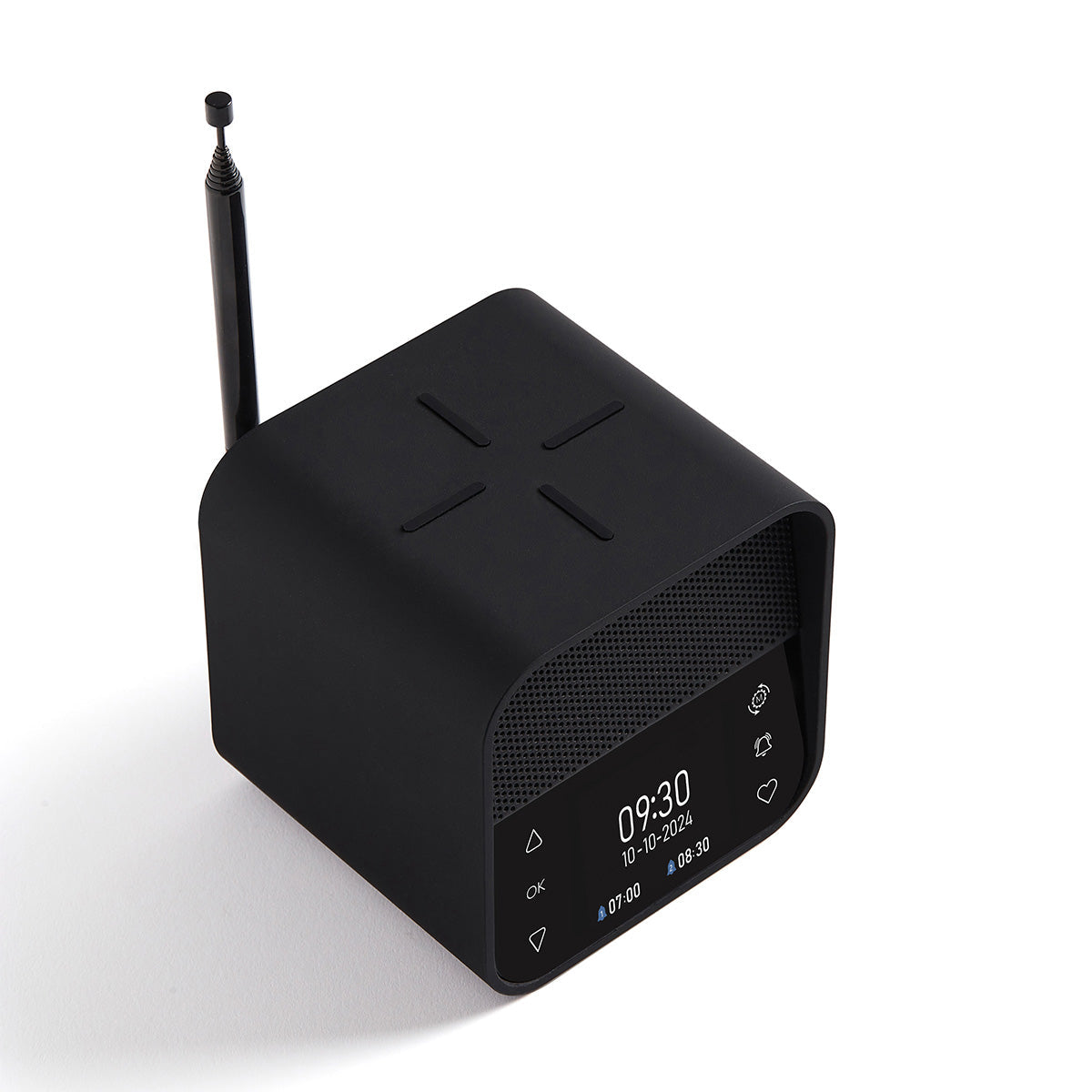 Lexon Oslo Dab & Fm Alarm Clock Radio / Bluetooth Speaker / Wireless Charger - Black V398-LD-LA130N
