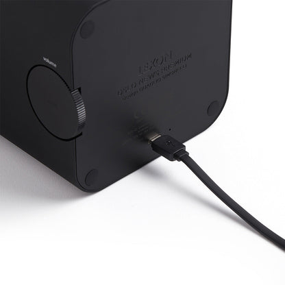 Lexon Oslo Dab & Fm Alarm Clock Radio / Bluetooth Speaker / Wireless Charger - Black V398-LD-LA130N