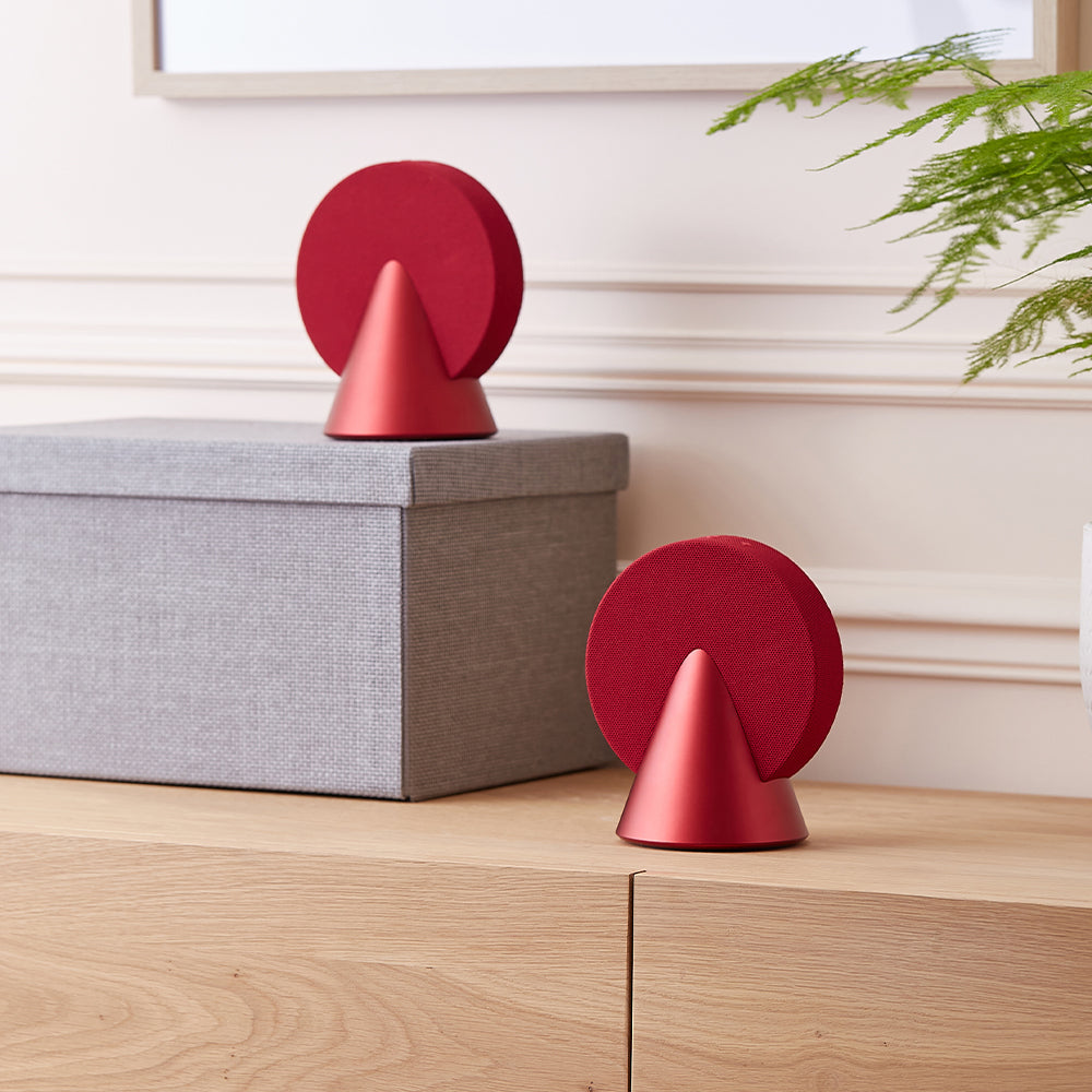 Lexon Conic 360 Bluetooth Speaker - Red V398-LD-LA133CR3