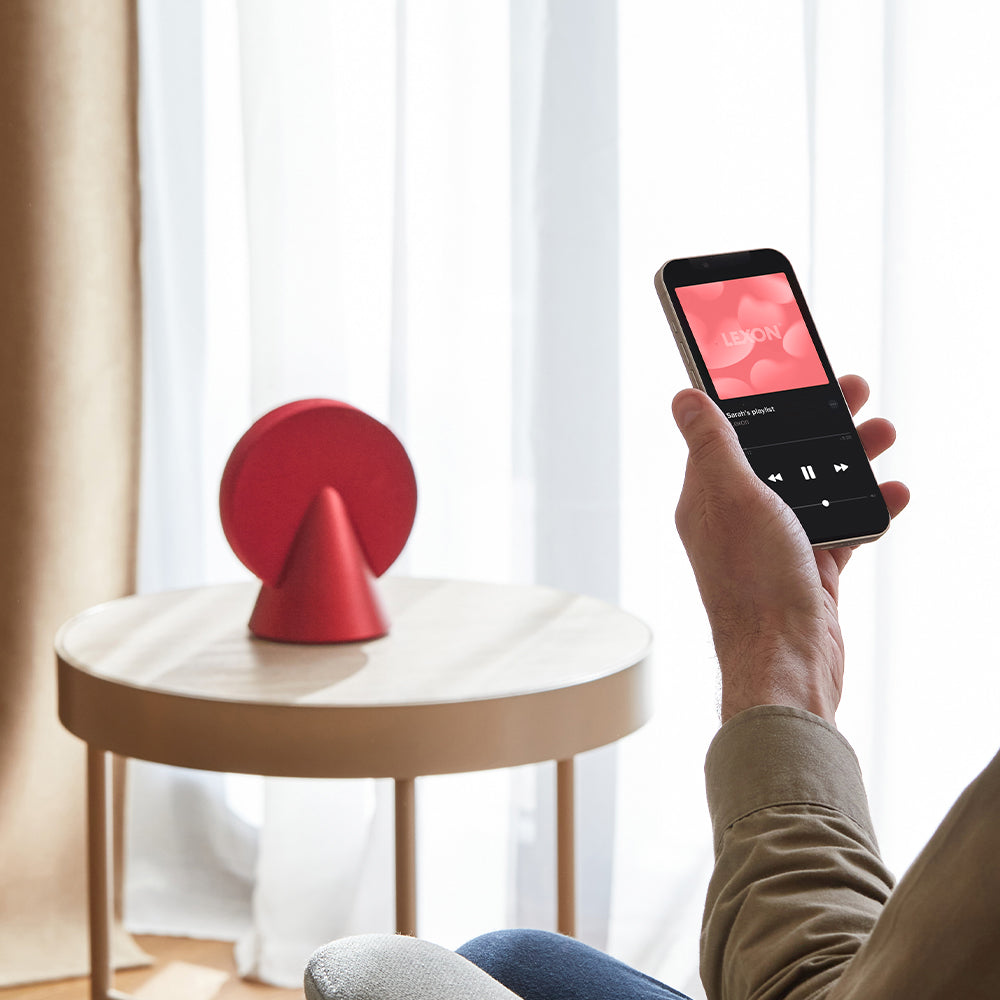 Lexon Conic 360 Bluetooth Speaker - Red V398-LD-LA133CR3