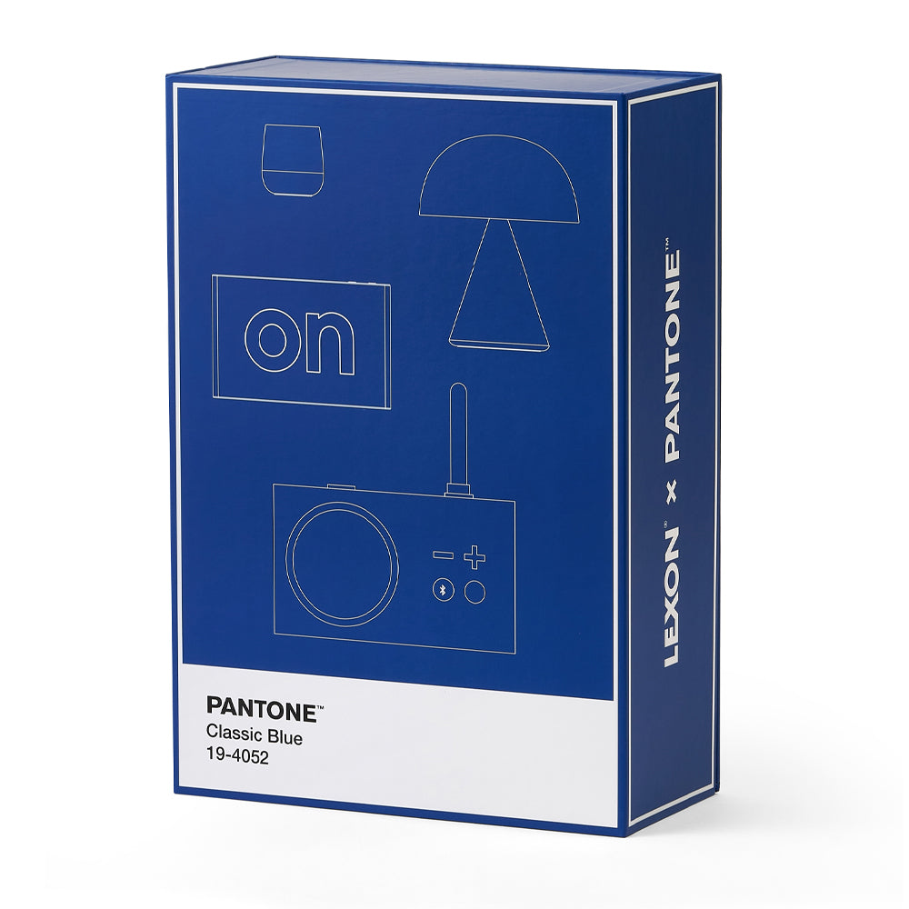 Lexon GIFT Set PANTONE - Includes Mino+ Mini Speaker, Flip Classic Clock, Mina M Lamp, Thykho 3 Speaker - V398-LD-LBPT01-B