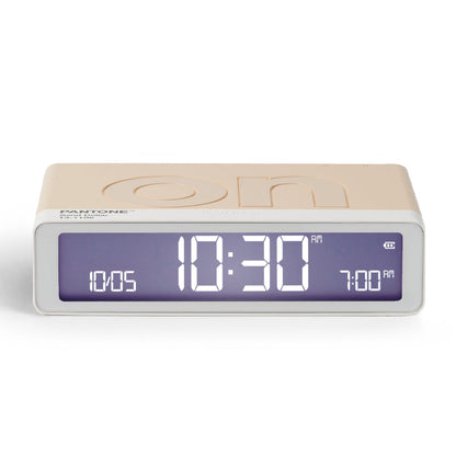 Lexon GIFT Set PANTONE - Includes Mino+ Mini Speaker, Flip Classic Clock, Mina M Lamp, Thykho 3 Speaker - Sand V398-LD-LBPT01-S