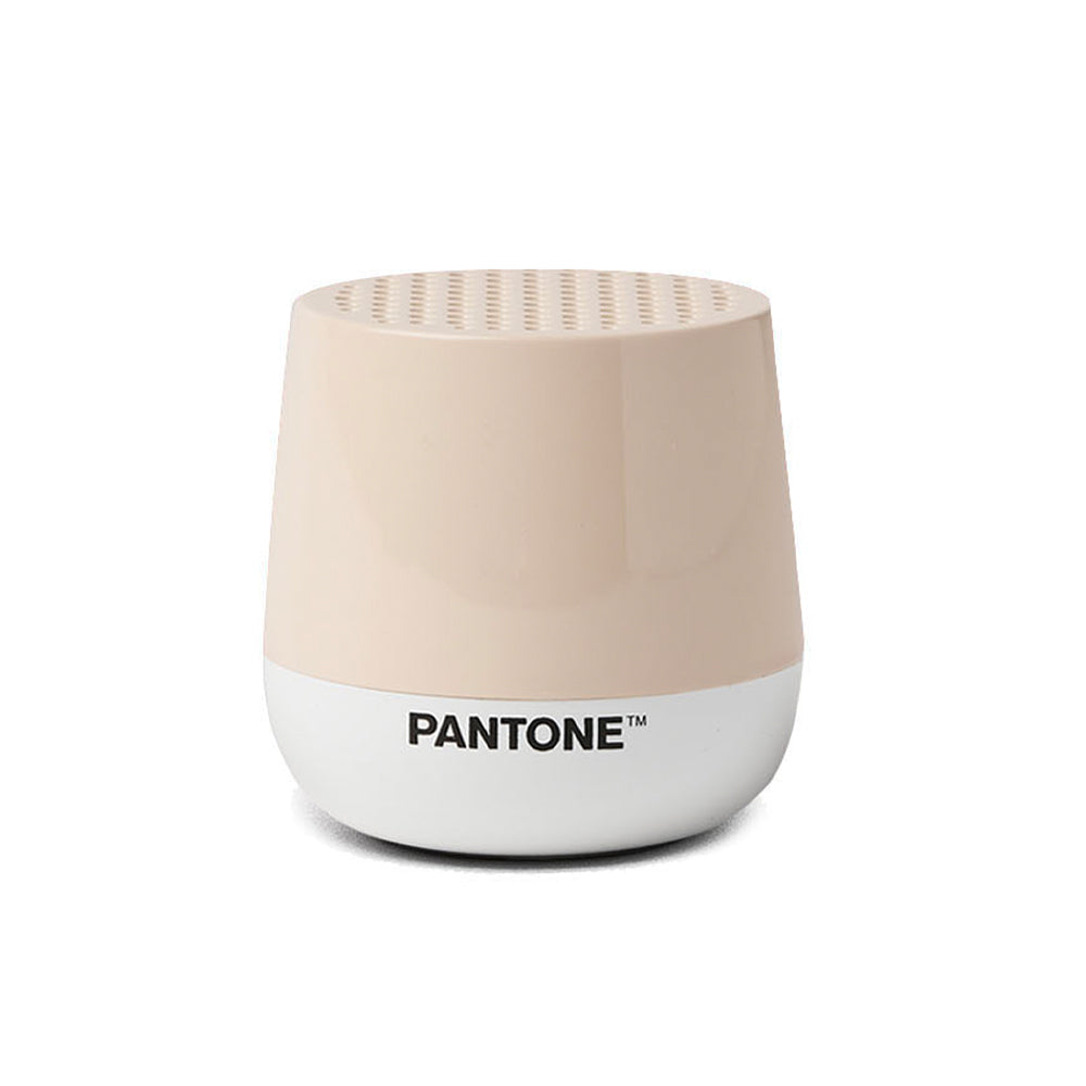 Lexon GIFT Set PANTONE - Includes Mino+ Mini Speaker, Flip Classic Clock, Mina M Lamp, Thykho 3 Speaker - Sand V398-LD-LBPT01-S