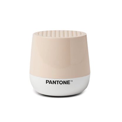 Lexon GIFT Set PANTONE - Includes Mino+ Mini Speaker, Flip Classic Clock, Mina M Lamp, Thykho 3 Speaker - Sand V398-LD-LBPT01-S