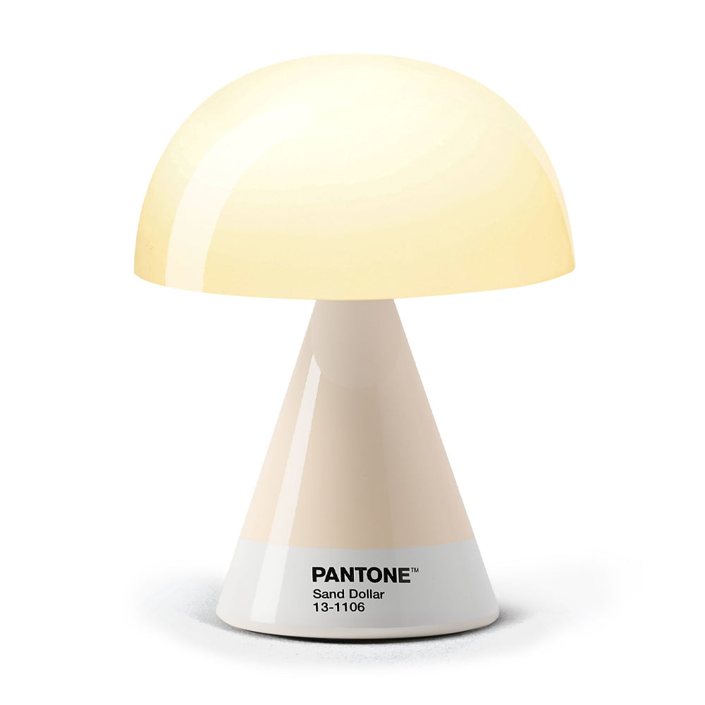 Lexon GIFT Set PANTONE - Includes Mino+ Mini Speaker, Flip Classic Clock, Mina M Lamp, Thykho 3 Speaker - Sand V398-LD-LBPT01-S