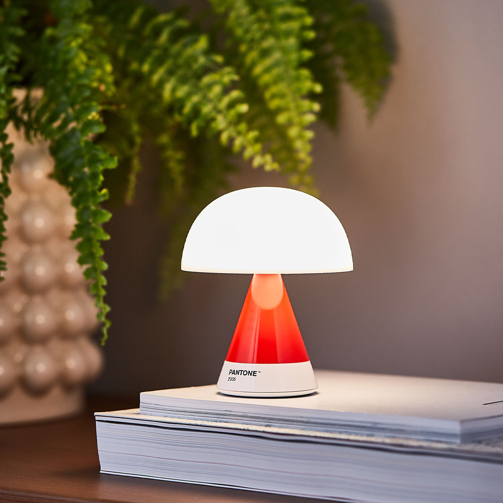 Lexon Mina M Medium Portable Led Lamp PANTONE -2035 Red V398-LD-LH64PT-R