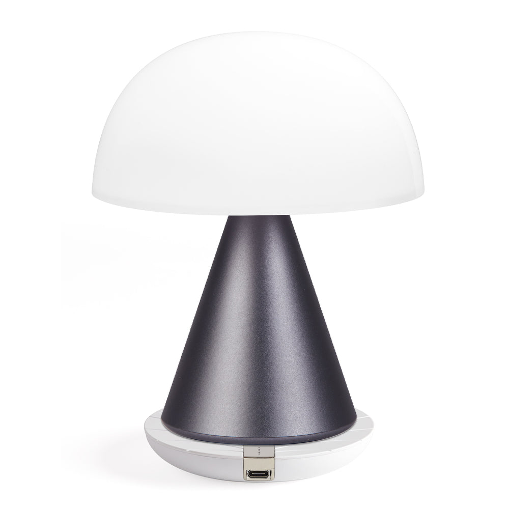 Lexon Mina L Large Portable Led Lamp - Gunmetal V398-LD-LH65MX