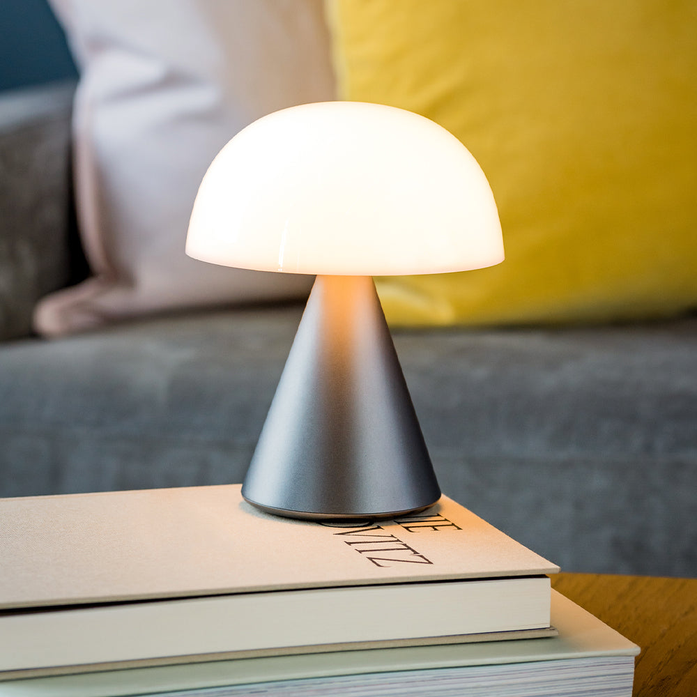Lexon Mina L Large Portable Led Lamp - Gunmetal V398-LD-LH65MX