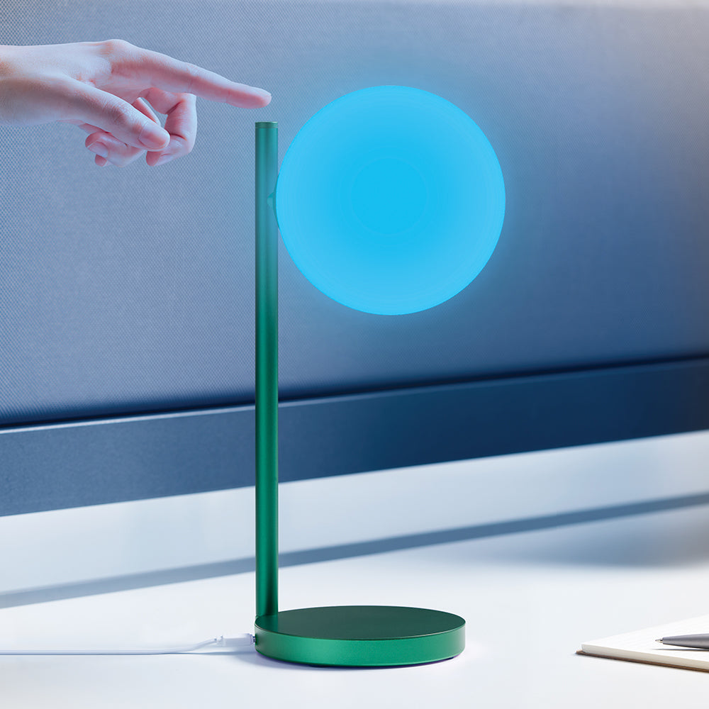 Lexon Bubble Desk Lamp With Built-In Wireless Charger - Green V398-LD-LH70DG1