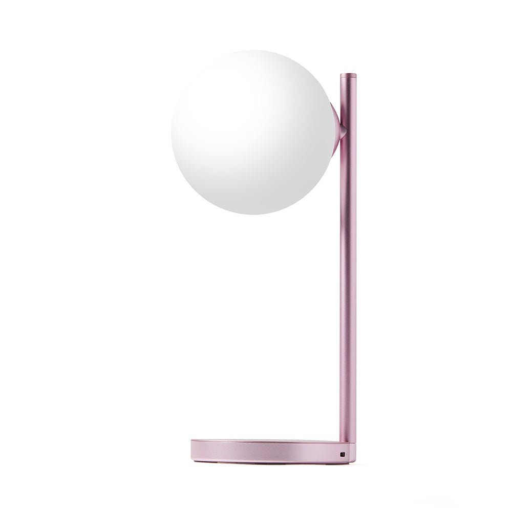 Lexon Bubble Desk Lamp With Built-In Wireless Charger - Pink V398-LD-LH70LP
