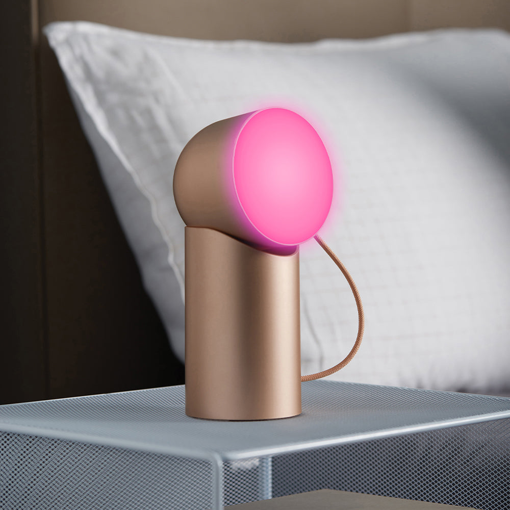 Lexon Orbe Portable Led Lamp With Moving Head - Gold V398-LD-LH88D
