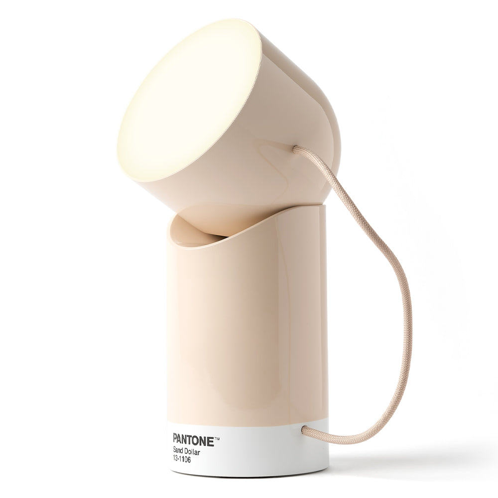 Lexon Orbe Portable Led Lamp With Moving Head PANTONE - Sand V398-LD-LH88PT-S