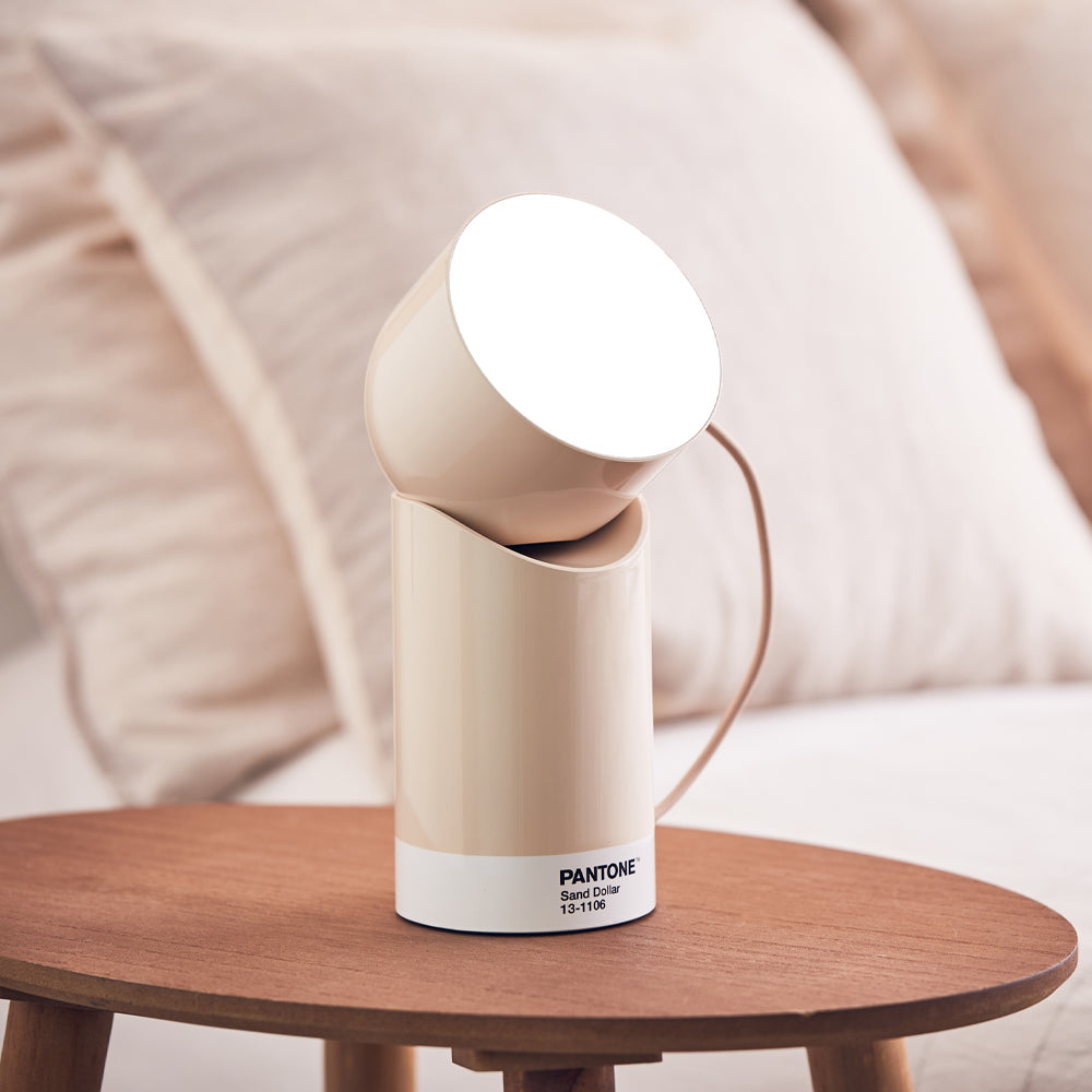 Lexon Orbe Portable Led Lamp With Moving Head PANTONE - Sand V398-LD-LH88PT-S