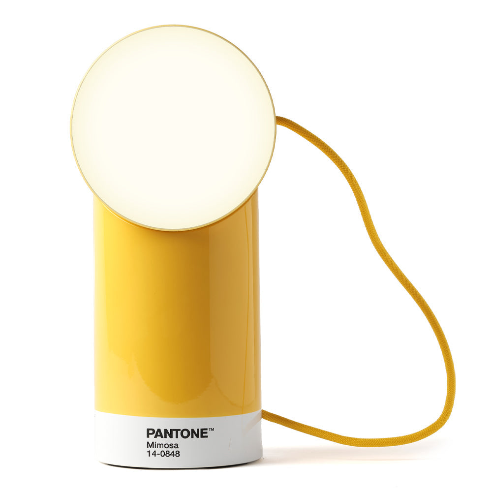 Lexon Orbe Portable Led Lamp With Moving Head PANTONE - Yellow V398-LD-LH88PT-Y