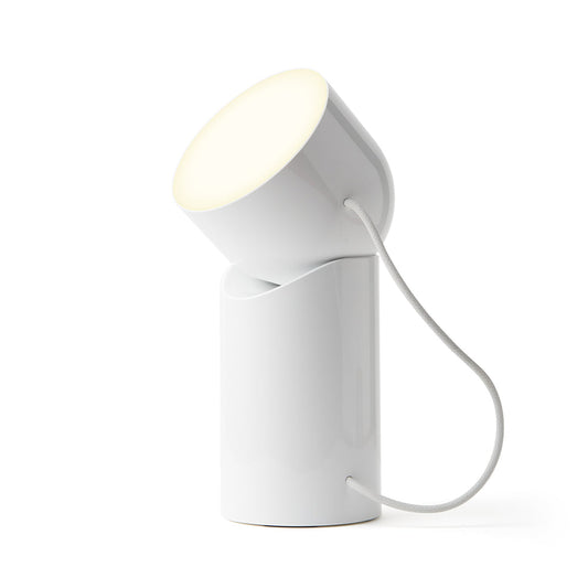 Lexon Orbe Portable Led Lamp With Moving Head - White V398-LD-LH88WG