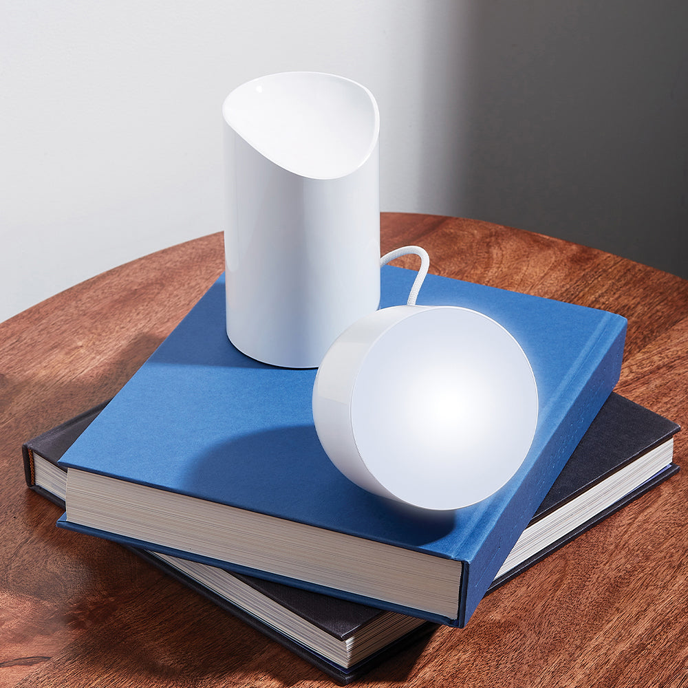 Lexon Orbe Portable Led Lamp With Moving Head - White V398-LD-LH88WG