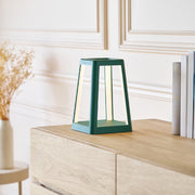 Lexon Lantern Portable Lamp With Built-In Wireless Charger - Green V398-LD-LH94DG1