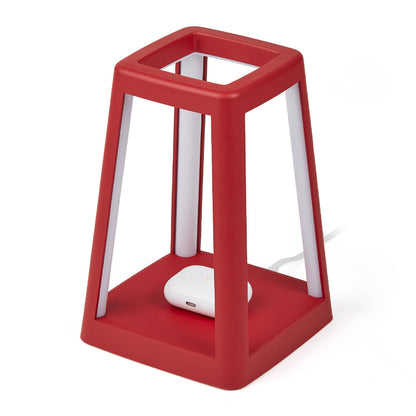 Lexon Lantern Portable Lamp With Built-In Wireless Charger - Red V398-LD-LH94DR