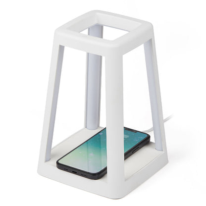 Lexon Lantern Portable Lamp With Built-In Wireless Charger - White V398-LD-LH94W