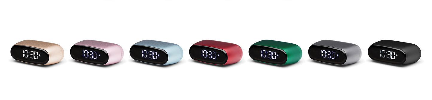 Lexon Minut Mini Alarm Clock - Red V398-LD-LR154DR