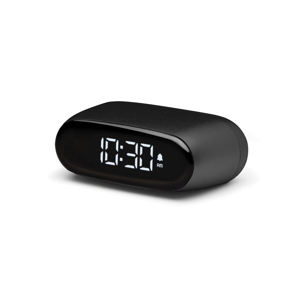 Lexon Minut Mini Alarm Clock - Black V398-LD-LR154N