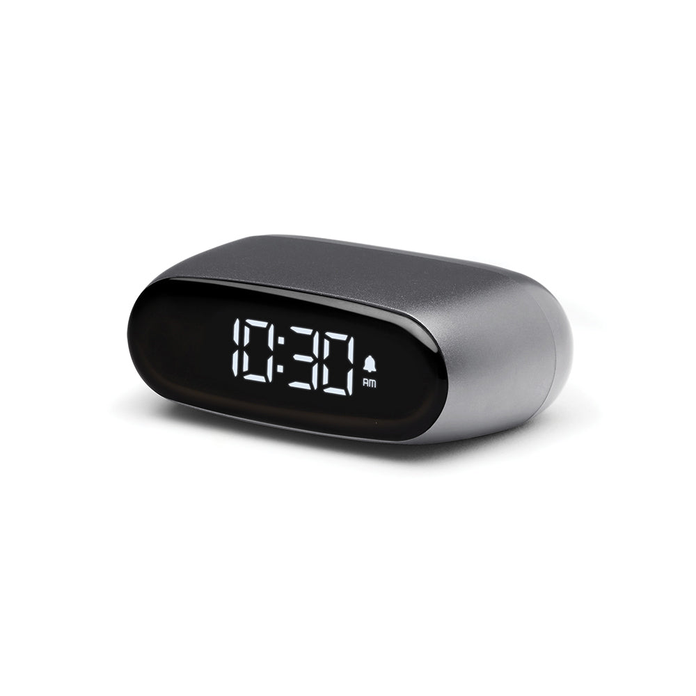 Lexon Minut Mini Alarm Clock - Gunmetal V398-LD-LR154X