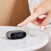 Lexon Minut Mini Alarm Clock - Gunmetal V398-LD-LR154X