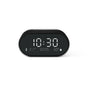 Lexon Ray Clock Lcd Alarm Clock With Temperature / Humidity Display - Black V398-LD-LR155MN3
