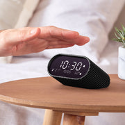 Lexon Ray Clock Lcd Alarm Clock With Temperature / Humidity Display - Black V398-LD-LR155MN3