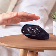 Lexon Ray Clock Lcd Alarm Clock With Temperature / Humidity Display - Blue V398-LD-LR155OB3
