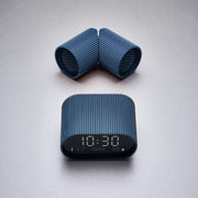Lexon Ray Clock Lcd Alarm Clock With Temperature / Humidity Display - Blue V398-LD-LR155OB3