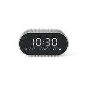 Lexon Ray Clock Lcd Alarm Clock With Temperature / Humidity Display - Alu Polish V398-LD-LR155RA3