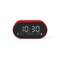 Lexon Ray Clock Lcd Alarm Clock With Temperature / Humidity Display - Red V398-LD-LR155SR3