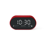 Lexon Ray Clock Lcd Alarm Clock With Temperature / Humidity Display - Red V398-LD-LR155SR3