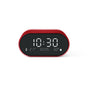 Lexon Ray Clock Lcd Alarm Clock With Temperature / Humidity Display - Red V398-LD-LR155SR3