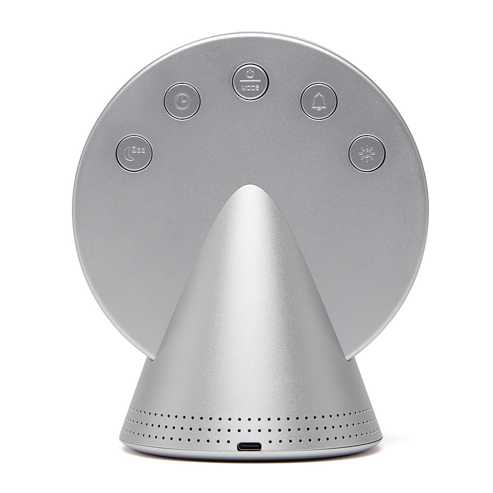 Lexon Conic Radio Alarm Clock With Fm & Built-In Bluetooth Speaker - Alu Polish V398-LD-LR156GA3