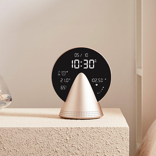 Lexon Conic Radio Alarm Clock With Fm & Built-In Bluetooth Speaker - Gold V398-LD-LR156GH3