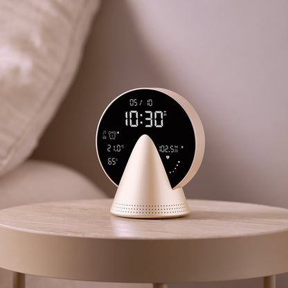 Lexon Conic Radio Alarm Clock With Fm & Built-In Bluetooth Speaker - Gold V398-LD-LR156GH3
