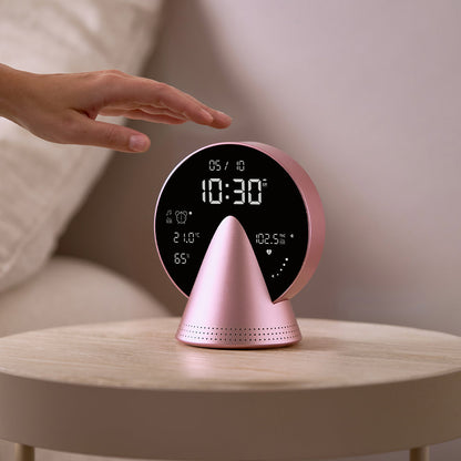 Lexon Conic Radio Alarm Clock With Fm & Built-In Bluetooth Speaker - Pink V398-LD-LR156PB3