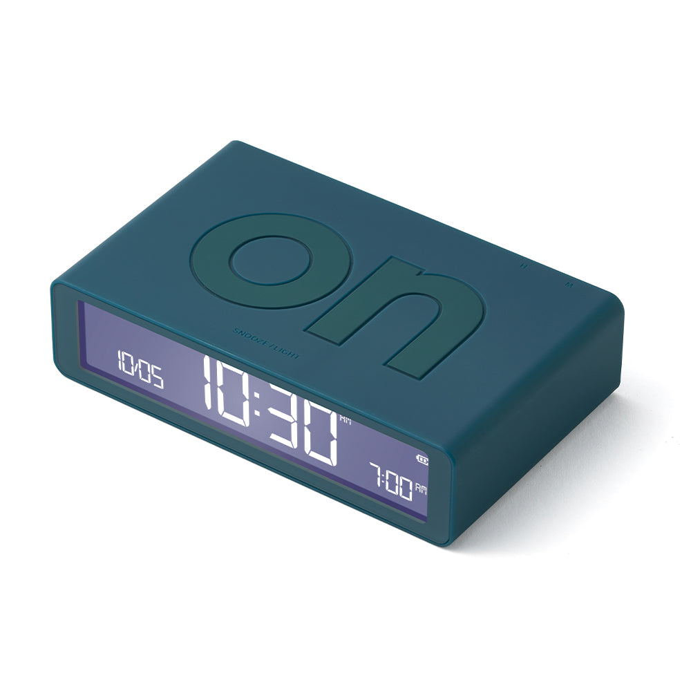 Lexon Flip Classic Reversible Alarm Clock - Blue V398-LD-LR157BF9