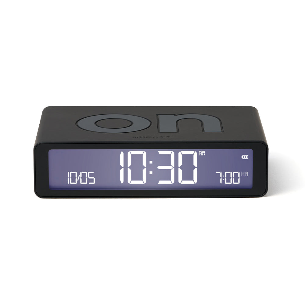 Lexon Flip Classic Reversible Alarm Clock - Black V398-LD-LR157N0