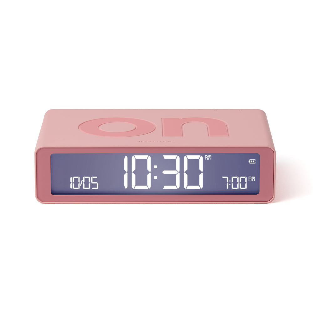 Lexon Flip Classic Reversible Alarm Clock - Pink V398-LD-LR157P4