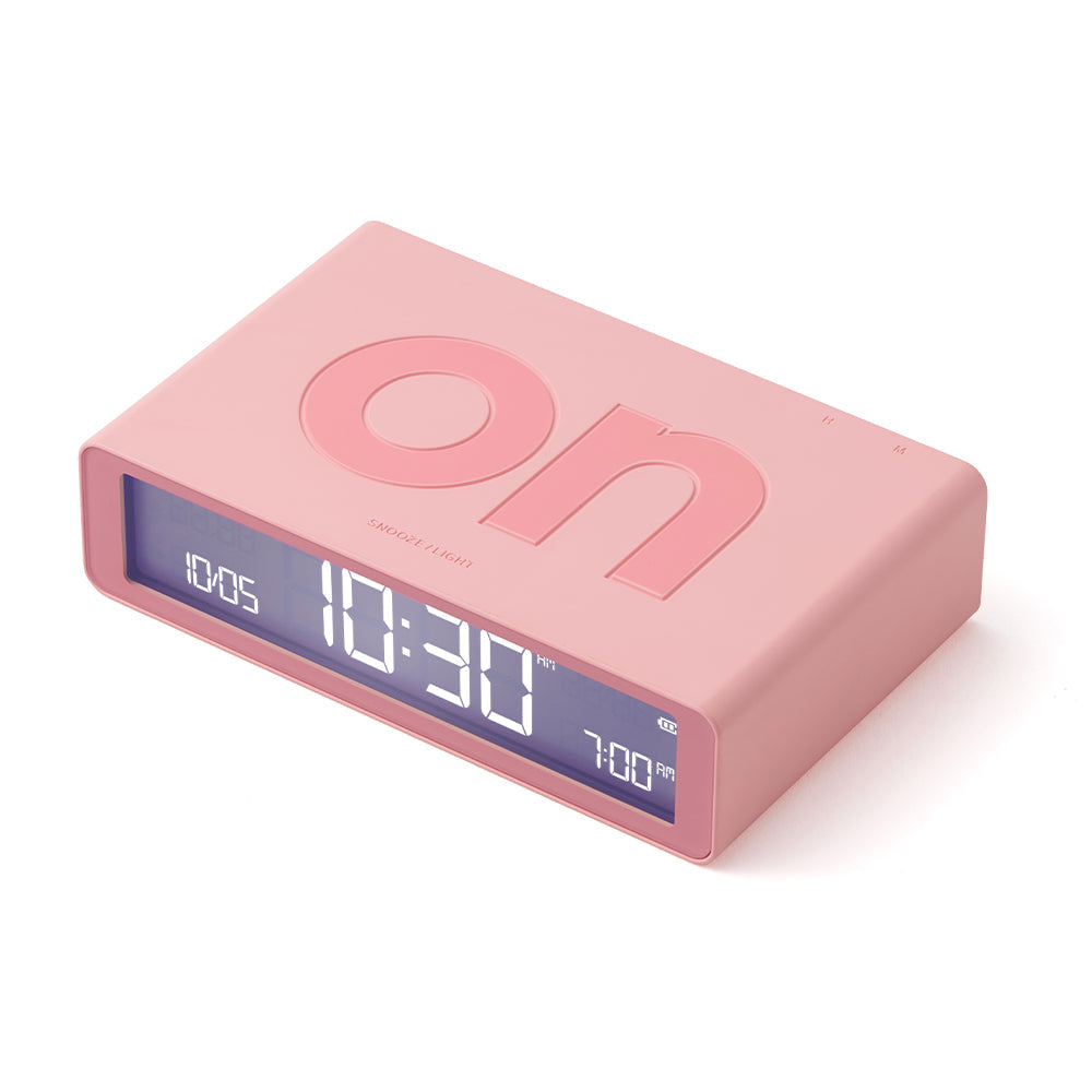 Lexon Flip Classic Reversible Alarm Clock - Pink V398-LD-LR157P4