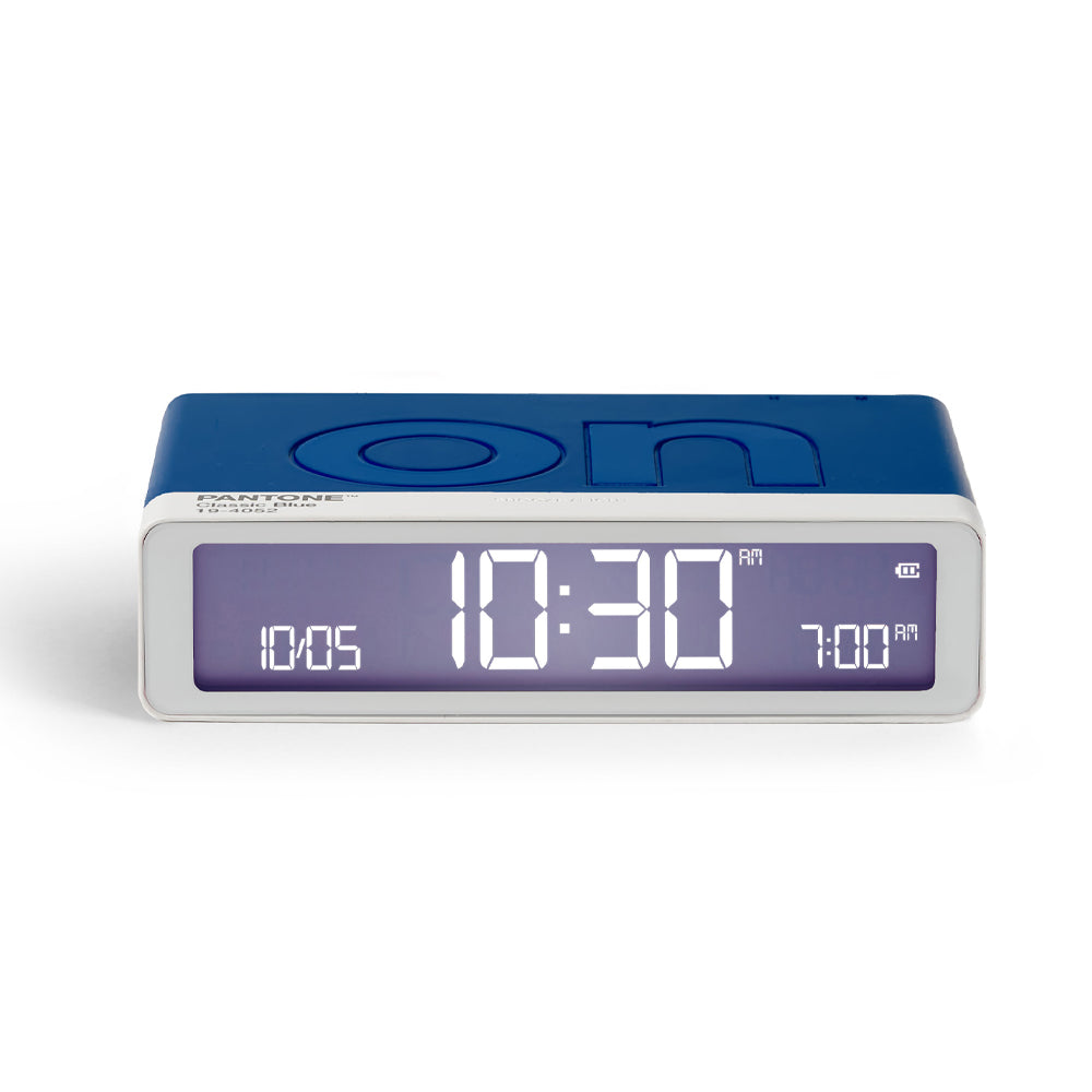 Lexon Flip Classic Reversible Alarm Clock PANTONE - Classic Blue V398-LD-LR157PT-B