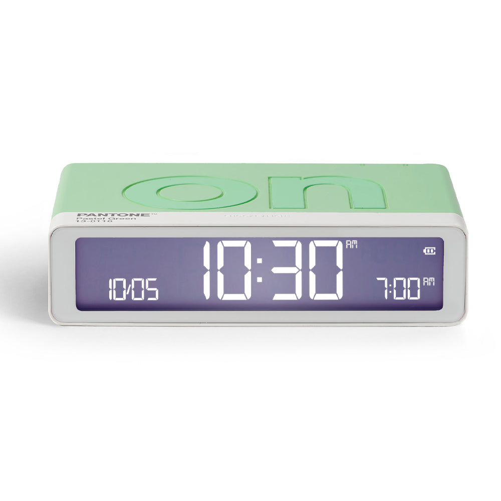 Lexon Flip Classic Reversible Alarm Clock PANTONE - Green V398-LD-LR157PT-M