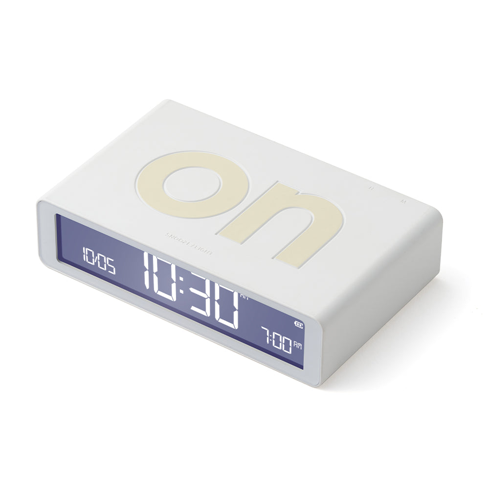 Lexon Flip Classic Reversible Alarm Clock - White V398-LD-LR157W9