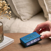 Lexon Flip Mini Reversible Alarm Clock - Blue V398-LD-LR158BF9